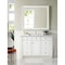 James Martin Vanities Bristol 48in Single Vanity, Bright White w/ 3 CM Carrara Marble Top 157-V48-BW-3CAR - alternate 4